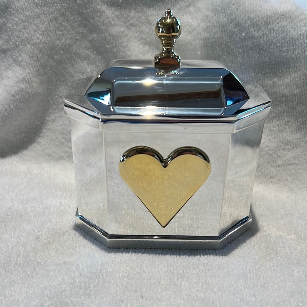 LENOX Wedding  Promises Octagonal Heart Box.
